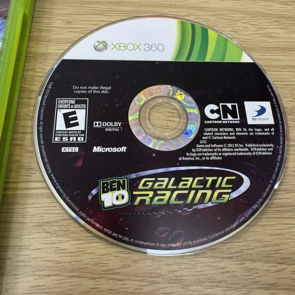 Ben 10: Galactic Racing Xbox 360 Video Game Microsoft Tested Working No Manual